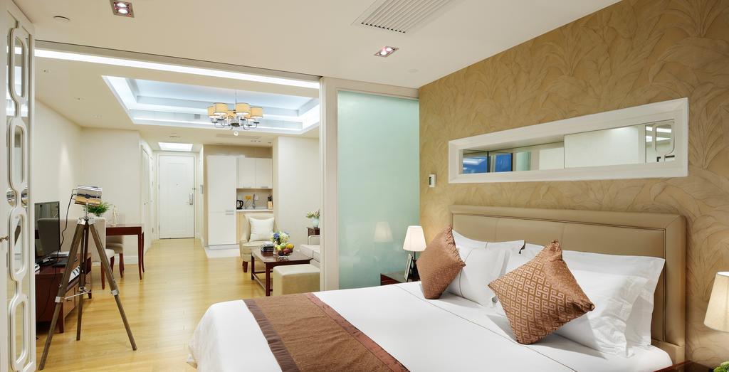 Yousu Hotel & Apartment Nanjing Xuanwu Lake Jinmao Plaza Branch Chambre photo