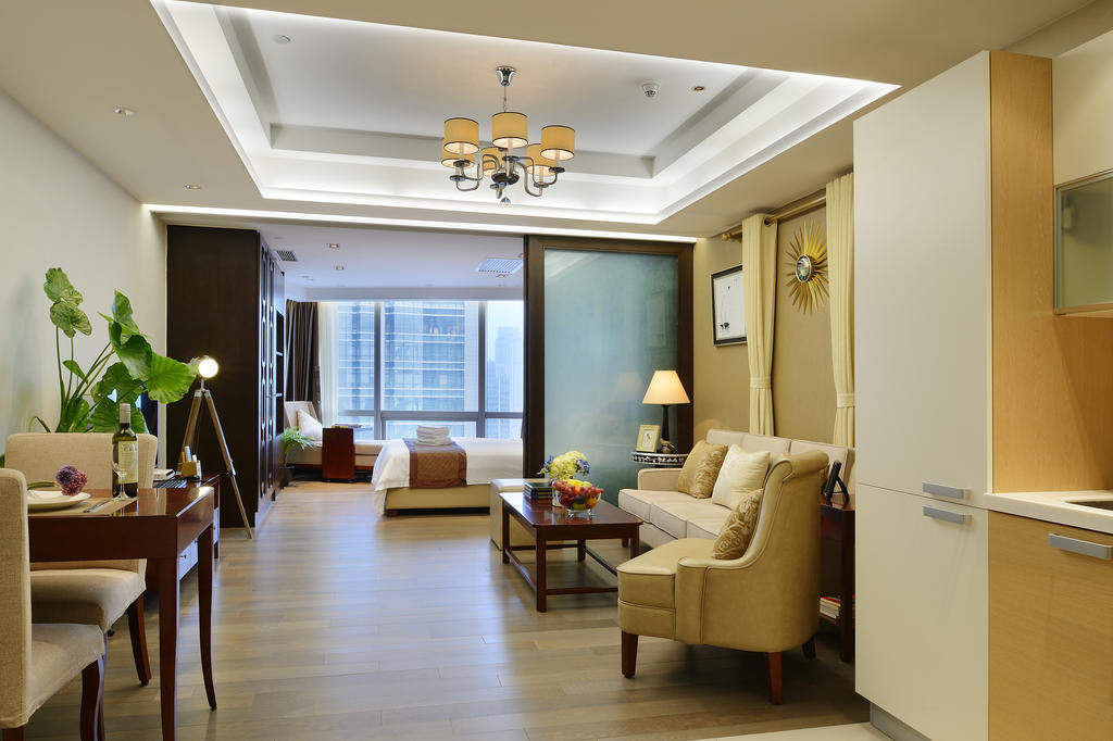 Yousu Hotel & Apartment Nanjing Xuanwu Lake Jinmao Plaza Branch Chambre photo